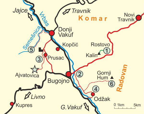 Map of Skopaljska Valley